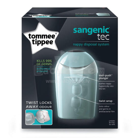 TOMMEE TIPEE diapers container green Sangenic tec 84009802