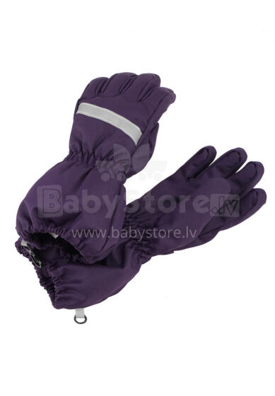 LASSIE Gloves (woven) Rola Dark plum 727718-4950-3