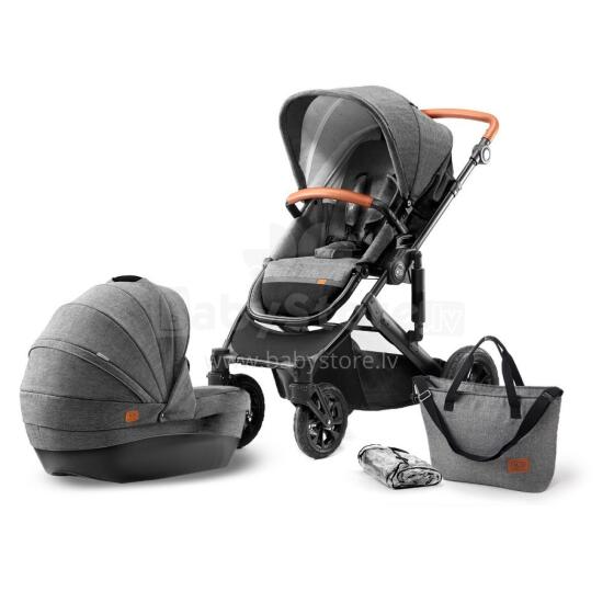 KINDERKRAFT vežimėlis 2in1 PRIME Grey