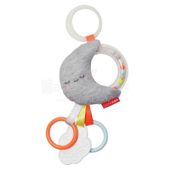 SKIP HOP Silver Lining Cloud Rattle Moon Stroller Toy, 307154