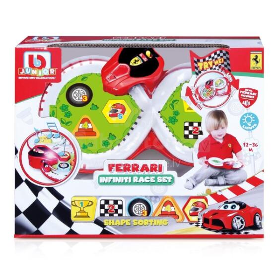 BB JUNIOR Ferrari Bezgalīgo Sacīkšu Komplekts, 16-81401