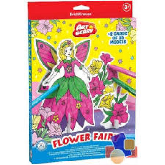 ART BERRY creativity set 3D Flower Princess, 37305