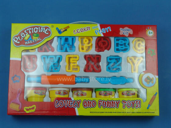 Plasticine set Letters, 0703K163