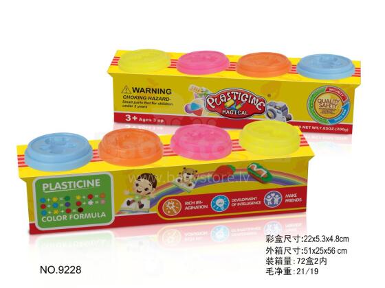 Plastilino rinkinys 4 spalvos, 1501K280