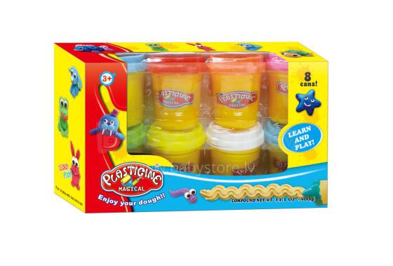 Plasticine set 8 cups, 1509K280