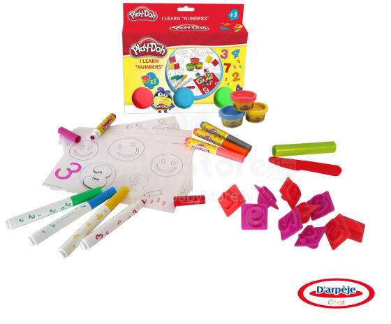 PLAY DOH kūrybinis rinkinys Skaičiai, CPDO025