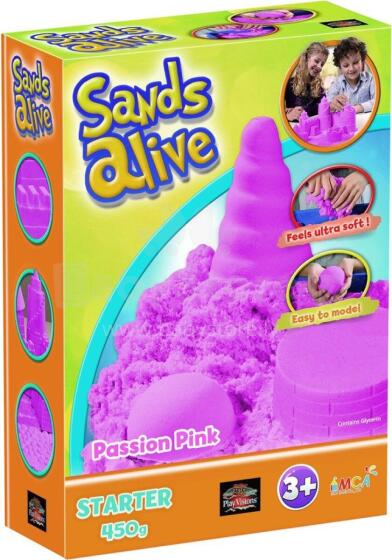 SANDS ALIVE Kinetinio smėlio spalvotas rinkinys pradedantiesiems, 2607