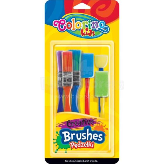 COLORINO CREATIVE Creative brushes 6 pcs, 39031PTR