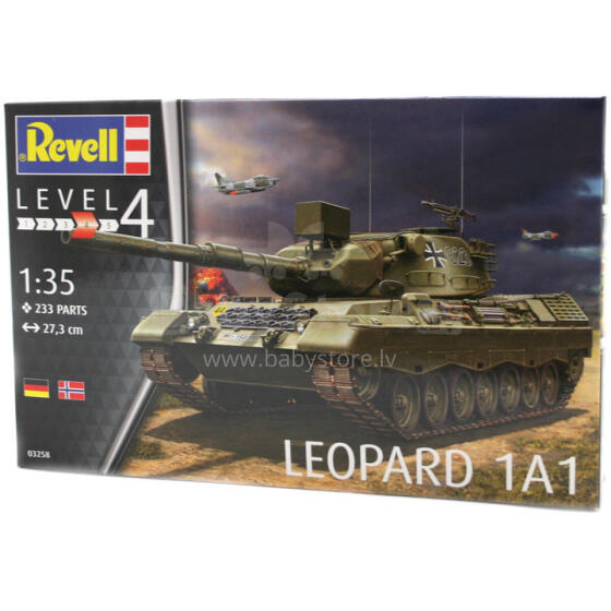 REVELL mudel kokkuvolditav Leopard 1A1, 3258