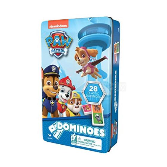 SPINMASTER GAMES žaidimas domino metalinėje dėž. Paw Patrol, 6033087