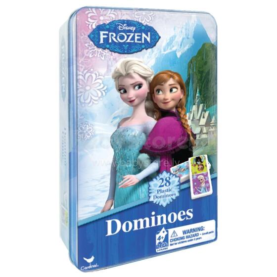 SPINMASTER GAMES domino metalinėje dėž. Frozen, 6033086