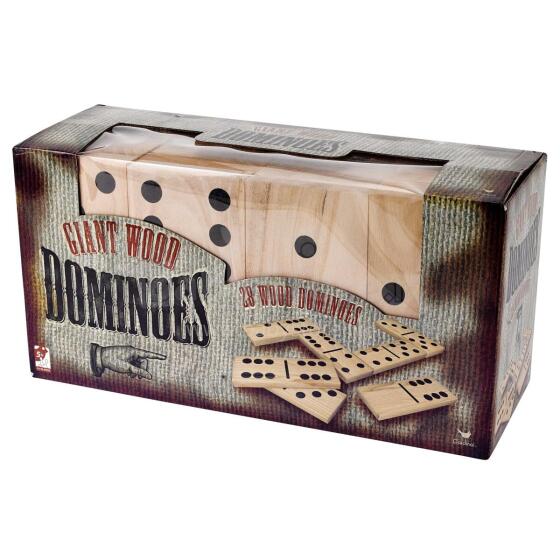 SPINMASTER GAMES wooden GIANT DOMINO, 6037727