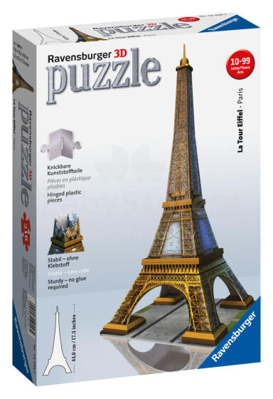 RAVENSBURGER 3D dėlionė Eifelio bokštas 216d., 12556