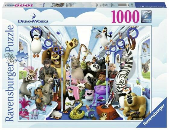 RAVENSBURGER puzle Disney DreamWorks tour, 1000 gab., 13975