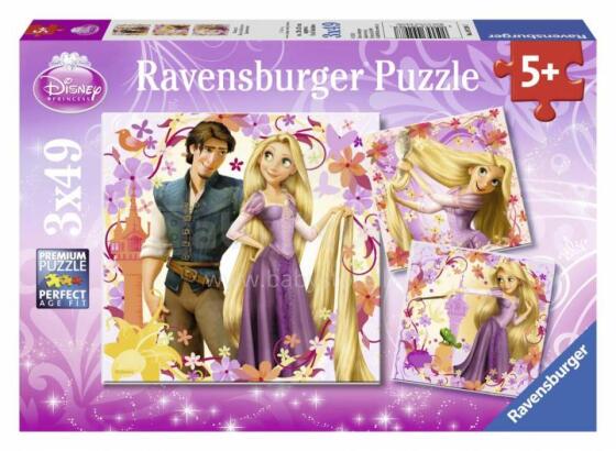 RAVENSBURGER pusle "DP: Rapuntsel 3x49tk, 092987