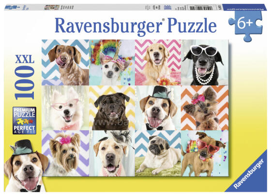 RAVENSBURGER dėlionė Doggy Disguise 100 vnt, 10870