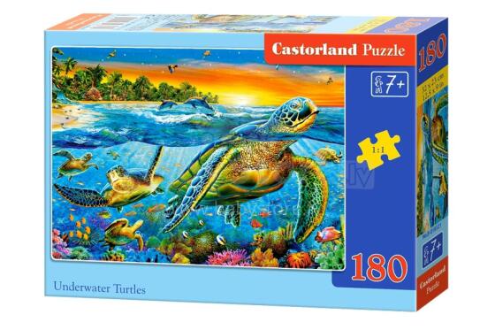 CASTORLAND puzzle Underwater Turtles, 180 el.  B-018321