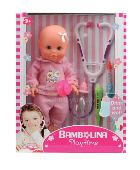 BAMBOLINA baby doll 30cm with doctor accessories, 1416