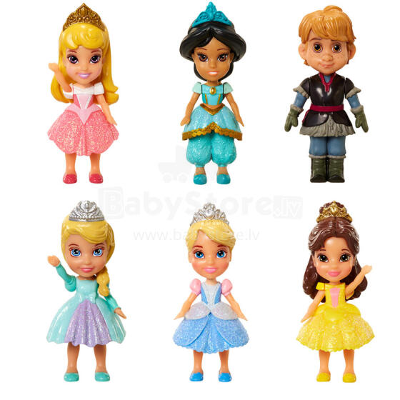 DISNEY PRINCESS lėlė mini plastikinė, 86791