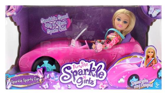 SPARKLE GIRLZ fashion doll racing car D, 100169