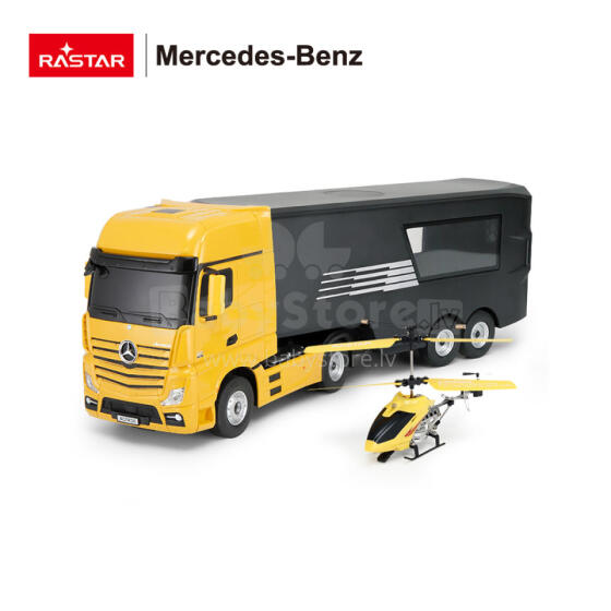 R/C 1:26 Mercedes-Benz Container Truck with Helicopter