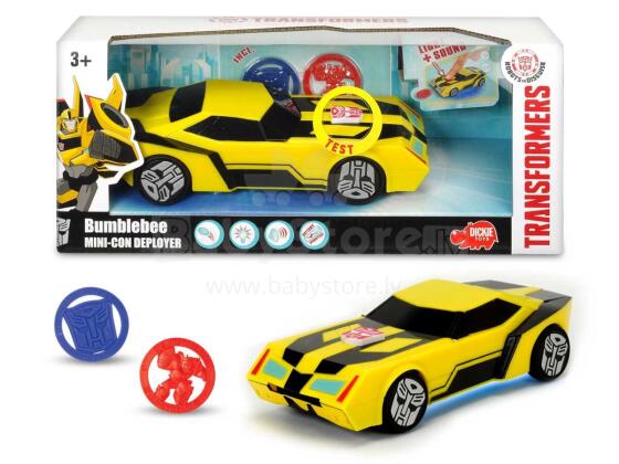 SIMBA DICKIE TOYS TRANSFORMERS robotas - automobilis Mini-Con Bumblebee, 203114003