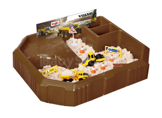 MAISTO DIE CAST Volvo set Sand Theme, 2pcs vehicles, accessories, 450g sand, 11519