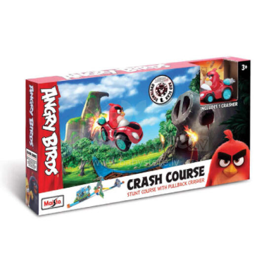 ANGRY BIRDS sõiduki ja veoauto komplekt Crash Course, 23032