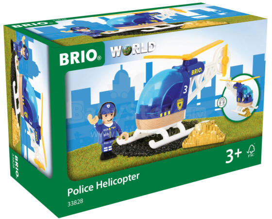 BRIO policijos sraigtasparnis, 33828