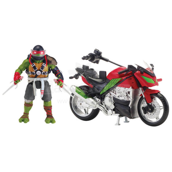 TMNT figūrėlė Ralfas  ir motociklas, 89304