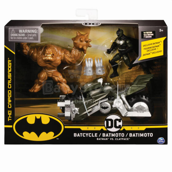 BATMAN rinkinys motociklas su figūrėle 4”, 6055934