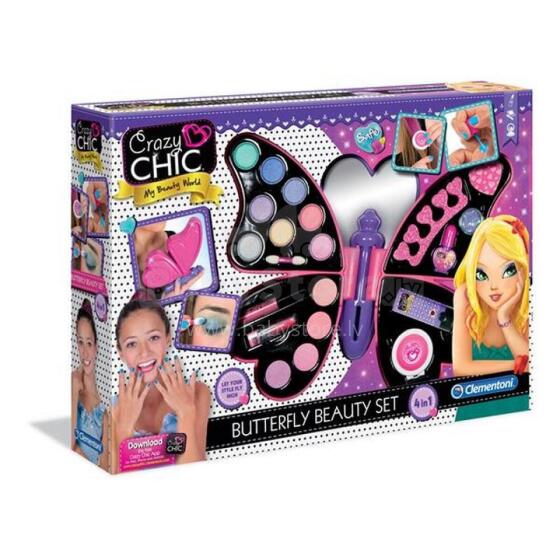 CLEMENTONI CRAZY CHIC Butterfly Beauty Set 4 in 1 (FI), 78236