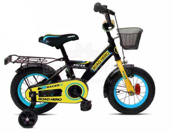 ROAD HERO  black/ blue bicycle for boy 12", EKBKOT-01