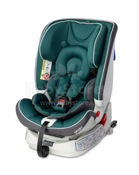 CAR SEAT YOGA 0-36 KG ISOFIX GREEN