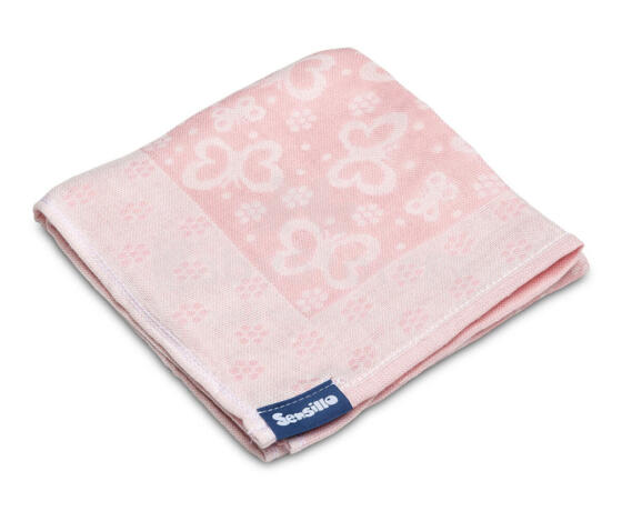 Bamboo and cotton diaper – pink butterflies