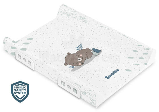 Stiffened Changing Pad with Safety System– Pet - bear 70 cm