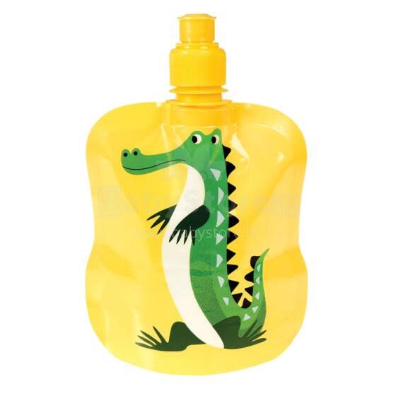 Harry The Crocodile Folding Water Bottle, Rex London