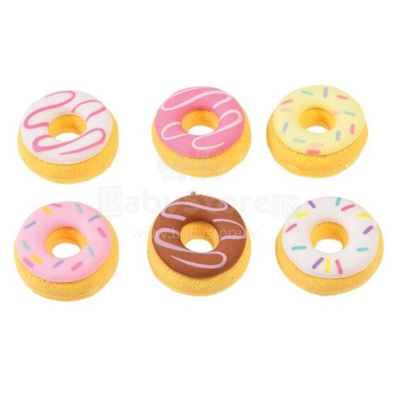 Set of 6 scented doughnut erasers, Rex London