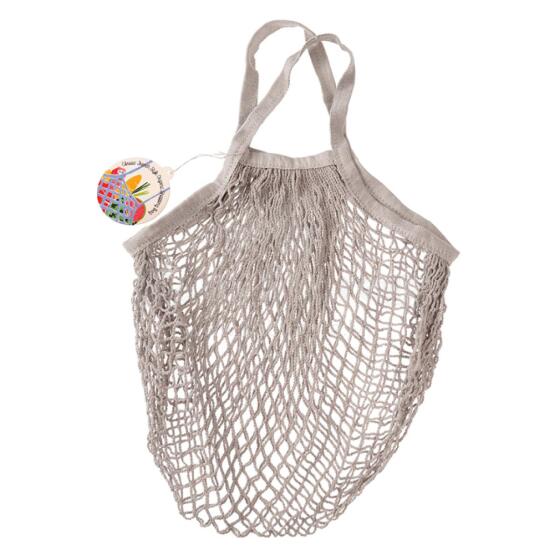 Pale Grey Organic Cotton Net Bag, Rex London