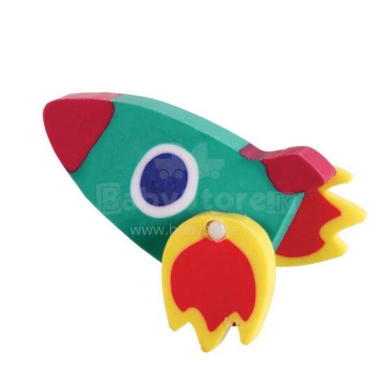 Space Rocket eraser, Rex London