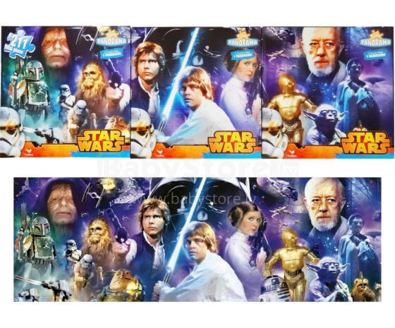 PUZZLE STAR WARS PANORAMA 211 ELEMENTÓW