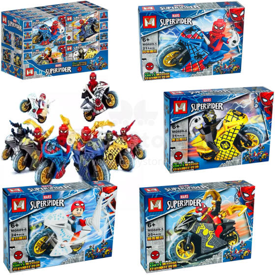 KLOCKI SPIDER-MAN MOTOCYKL +20 ELEMENTÓW