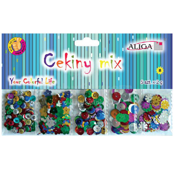 CEKINY MIX 5 SZTUK x2g