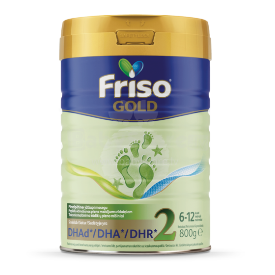 Frisolac Gold 2 FR92 Pieno mišinys (nuo 6 iki 12 mėnesių) 800 g