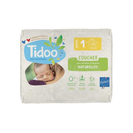 Tidoo Nature Newborn Art.T1 Ökoloogilised mähkmed 2-5 kg 24 tk.