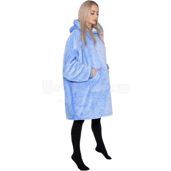 Oversized hoodie blanket Springos HA7320 light blue