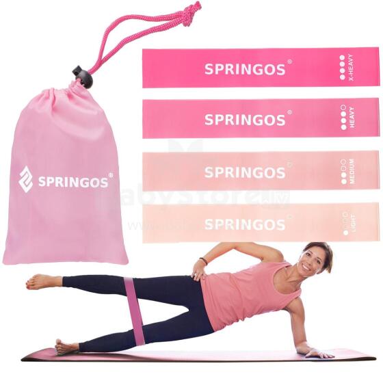 Exercise belts Springos PB0019 4 pcs