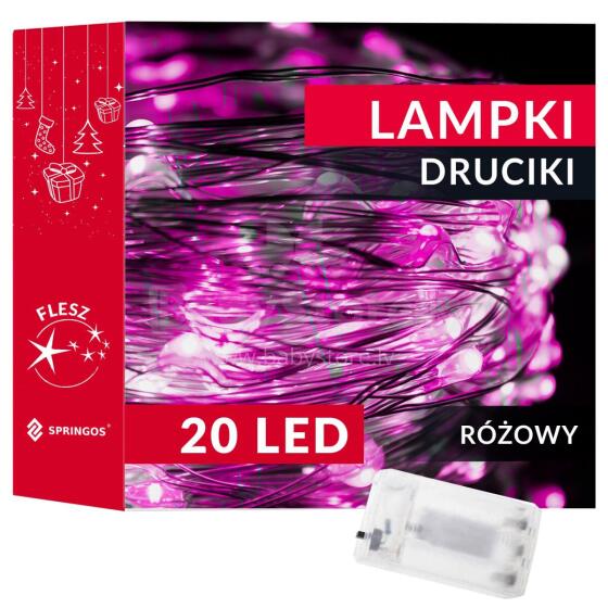 Springos LED akumulatoru lampas 20 LED CL0009