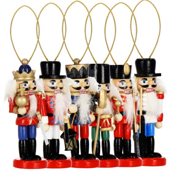 CA1107 CHRISTMAS DECORATION NUTCRACKER 8 CM 6 PCS.