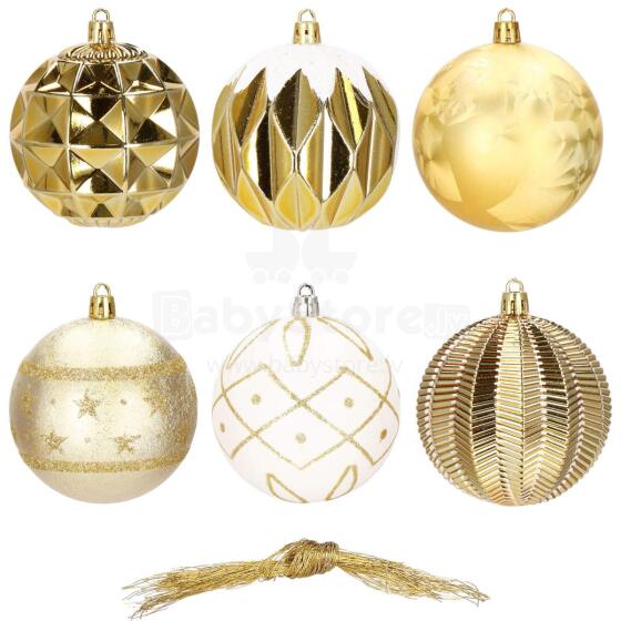 CA0870 CHRISTMAS BALLS 8 CM 16 PCS